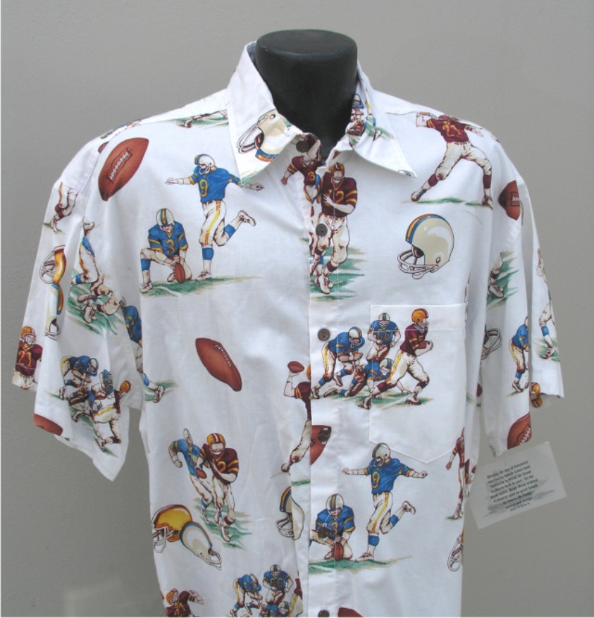 Football aloha shirt